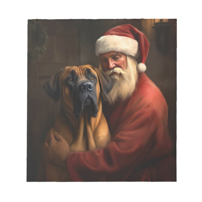 Bloc De Notas Ridgeback Santa Claus Navidades festivos (Frente)