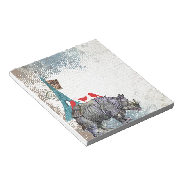 Bloc De Notas Rinoceronte vintage (Lado Derecho)