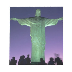 Bloc De Notas Río de Janeiro, Brasil. la estatua de Cristo en
