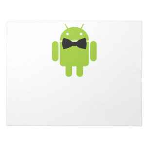Bloc De Notas Robot Android Verde Aneumático Formal
