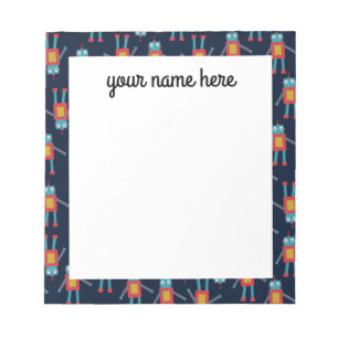 Bloc de notas Robot personalizado