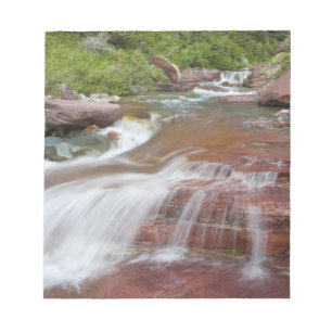 Bloc De Notas Roca roja en Baring Creek en Glacier National