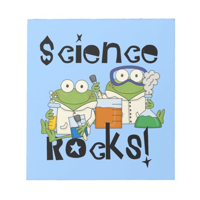 Bloc De Notas Rocas de la ciencia de las ranas (Frente)