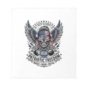 Bloc De Notas Rociero de bandana patriótica Old Glory Música Roc