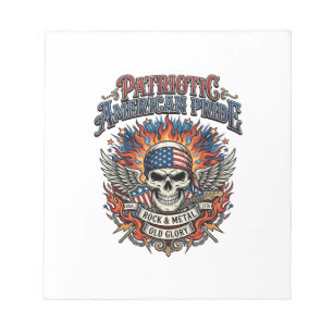 Bloc De Notas Rociero de bandana patriótica Old Glory Música Roc