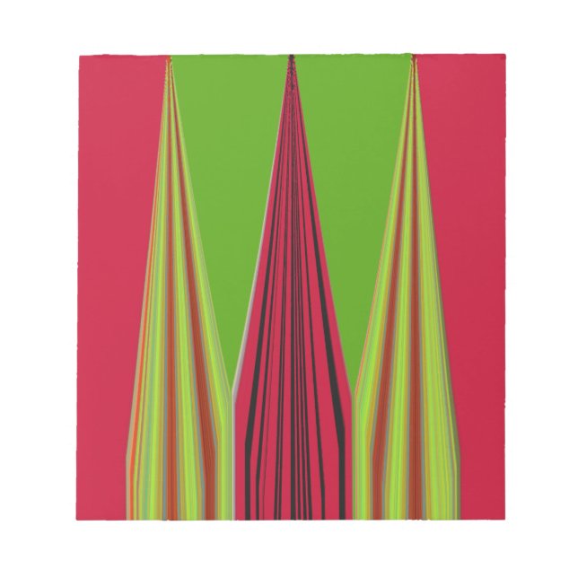 BLOC DE NOTAS ROJO ORO VERDE (Frente)