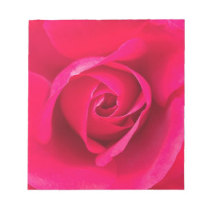 Bloc De Notas Rojo Romántico Rosa Rosa v2