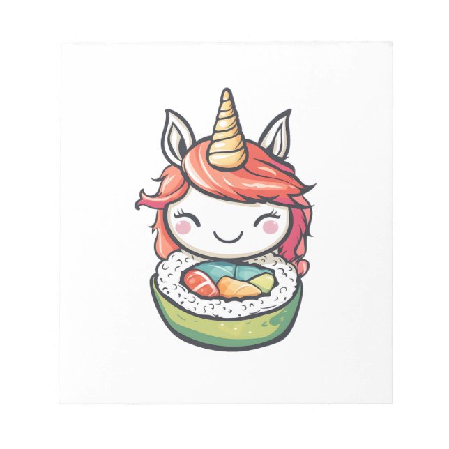 Bloc De Notas Rollo de Sushi Unicornio (1) (Frente)