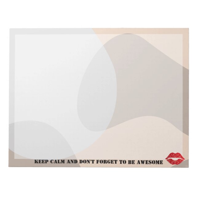 Bloc De Notas Romantic chic luxe red lips (Frente)