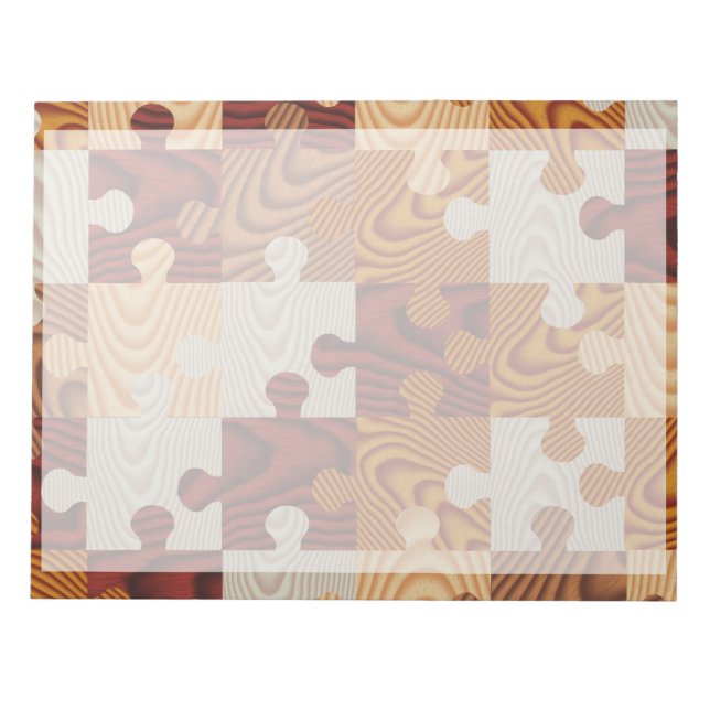 Bloc De Notas Rompecabezas de madera (Frente)