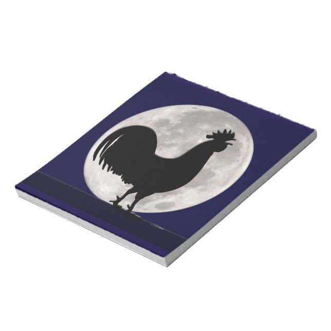 Bloc De Notas Rooster a la luz de la luna (Lado Izquierdo)