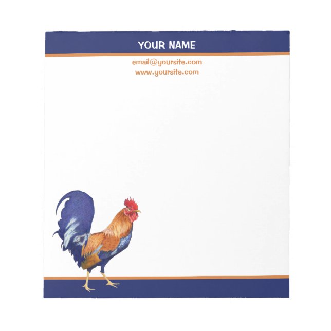 Bloc De Notas Rooster Small Notepad (Frente)