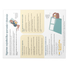 Bloc De Notas Ropa de cama y lactancia materna (croata)