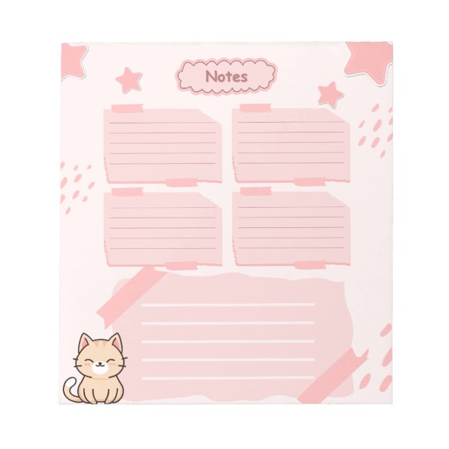 Bloc de notas rosa (Frente)