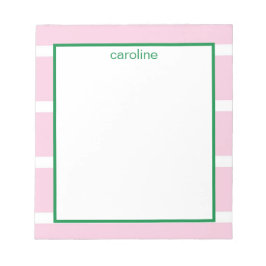 Bloc de notas rosa claro de banda ancha