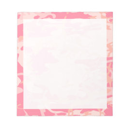 Bloc De Notas Rosa Claro Rosa Oscuro y Camuflaje de Melocotón