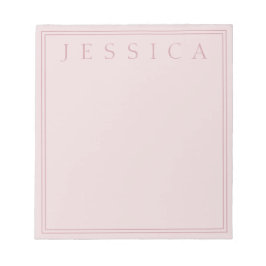 Bloc De Notas Rosa de Rubor | Su nombre