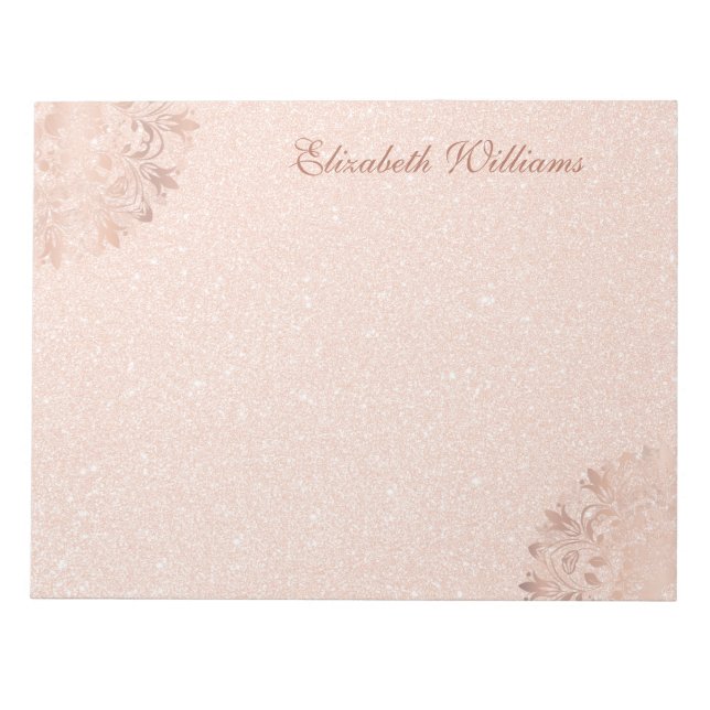 Bloc De Notas Rosa Gold Floral Mandala Post-it Notes (Frente)
