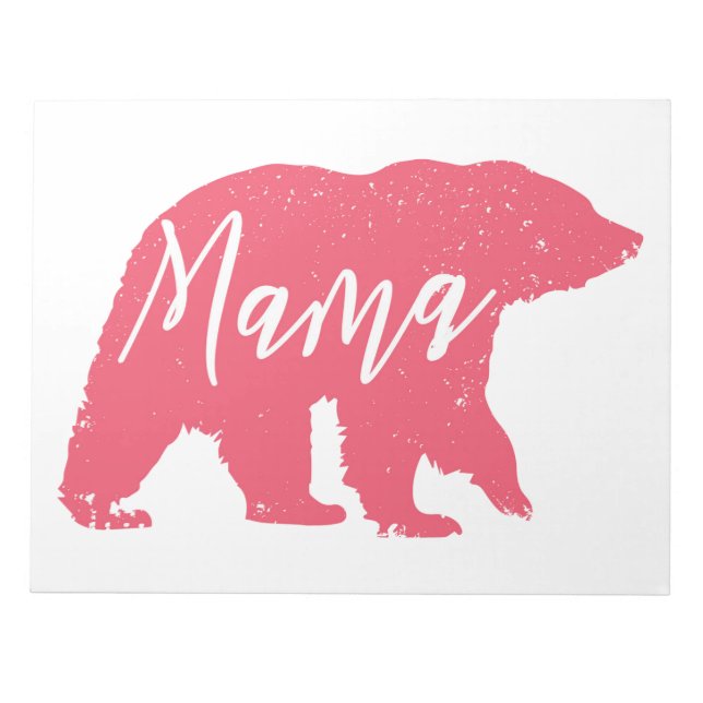 Bloc De Notas Rosa Mama Bear (Frente)