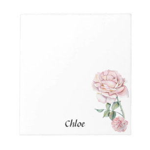 Bloc de notas Rosa personalizado de 5,5" x 6" - 40