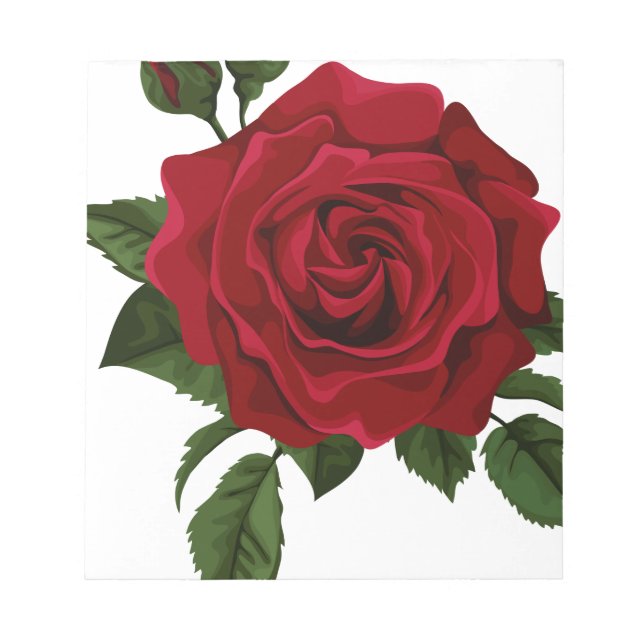 Bloc De Notas Rosa roja (Frente)