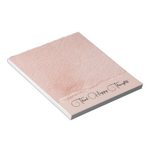 Bloc De Notas Rosa Rubor Piensa Pensamientos Felices