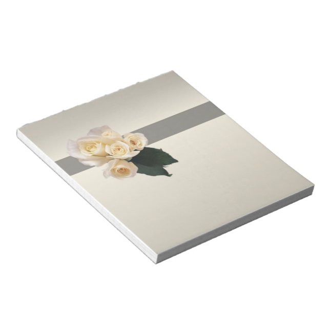 Bloc De Notas Rosas bodas Notepad (Lado Derecho)