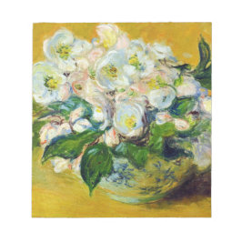 Bloc De Notas Rosas de Navidad (por Claude Monet)
