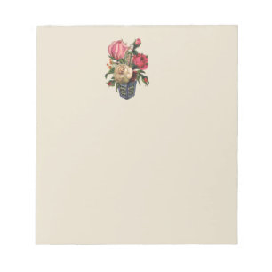 Bloc De Notas Rosas Flor Victoriana florida ramo de rosa