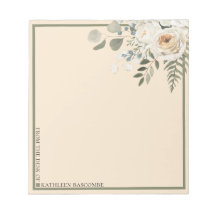 Rosas florales Fern de la mesa de Crema