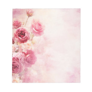 Bloc De Notas Rosas Rosadas Vintage