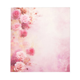 Bloc De Notas Rosas Rosadas Vintage