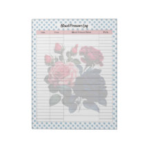 Rosas rosados y azules Registro de presión arteria