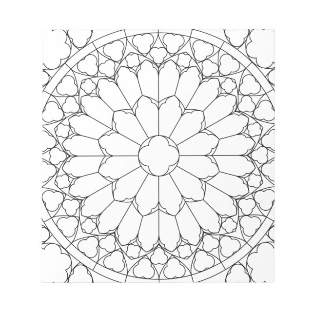 Bloc De Notas Rosas StainGlass (Frente)