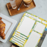 Bloc De Notas Rosas Vintage Daily Planner Notes and To Do List<br><div class="desc">Notas del planificador diario Vintage Retro Yellow Roses Daily y Lista de tareas pendientes. Manténgase organizado con estilo en nuestra lista de planificadores y tareas pendientes con diseños florales de moda. Realizar un seguimiento de las tareas mientras se agrega un toque de brillo a su rutina diaria</div>