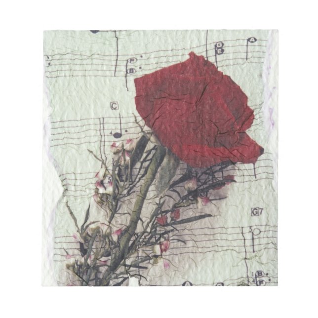 Bloc De Notas <Rose and Music>de Kim Koza 2 (Frente)