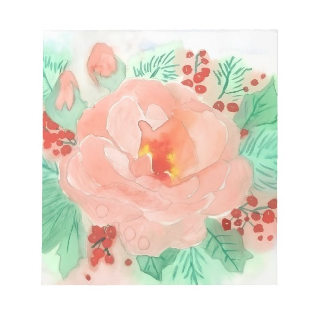 Bloc De Notas Rose aquarelle française (Frente)