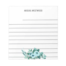 Bloc De Notas Rose watercolour Mom Personalized Name