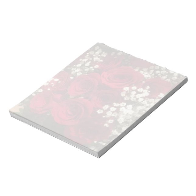 Bloc De Notas Roses and Baby's Breath Notepads (Lado Izquierdo)