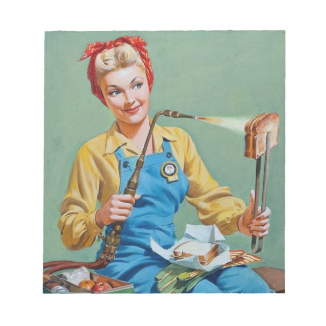 Bloc De Notas Rosie the Riveter hace queso tostado (Frente)