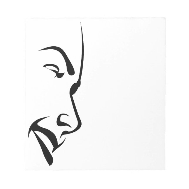 Bloc De Notas Rostro de una Mujer (Frente)
