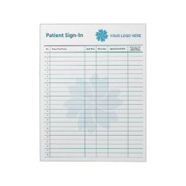 Bloc De Notas Rótulo de entrada de pacientes editable