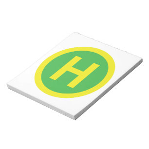 Bloc De Notas Rótulo Helipad