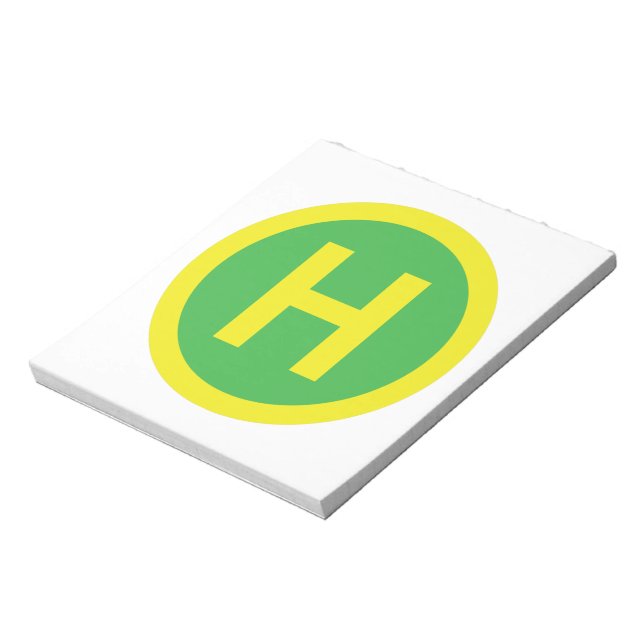 Bloc De Notas Rótulo Helipad (Lado Izquierdo)