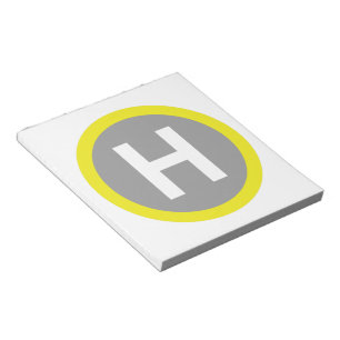 Bloc De Notas Rótulo Helipad