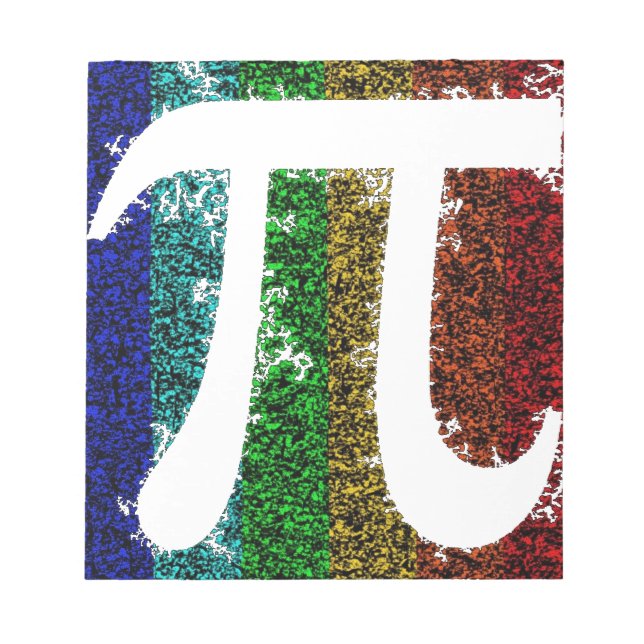 Bloc De Notas Rótulo Rainbow Pi (Frente)