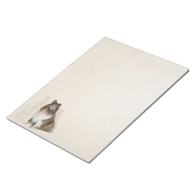 Bloc De Notas Rough Collie Notepad (Lado Derecho)