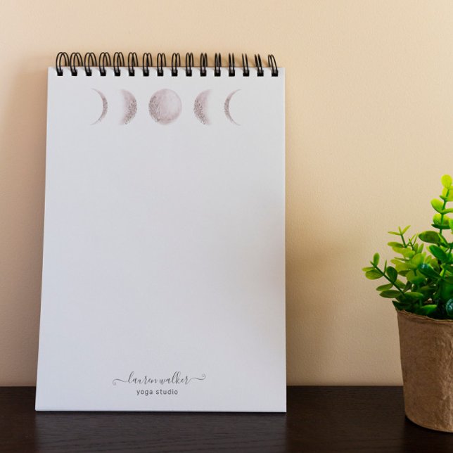 Bloc De Notas Rubor Pink Moon Phases Yoga Studio (Subido por el creador)