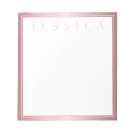 Bloc De Notas Rubor & Subtle Rosa Ombre | Su nombre