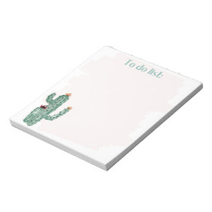 Bloc De Notas ruborizadores y notas de cactus